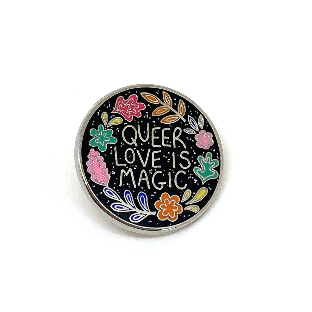 Rainbow & Co - Wholesale Lapel Pin/Button - Queer Love Is Magic Enamel Pin3