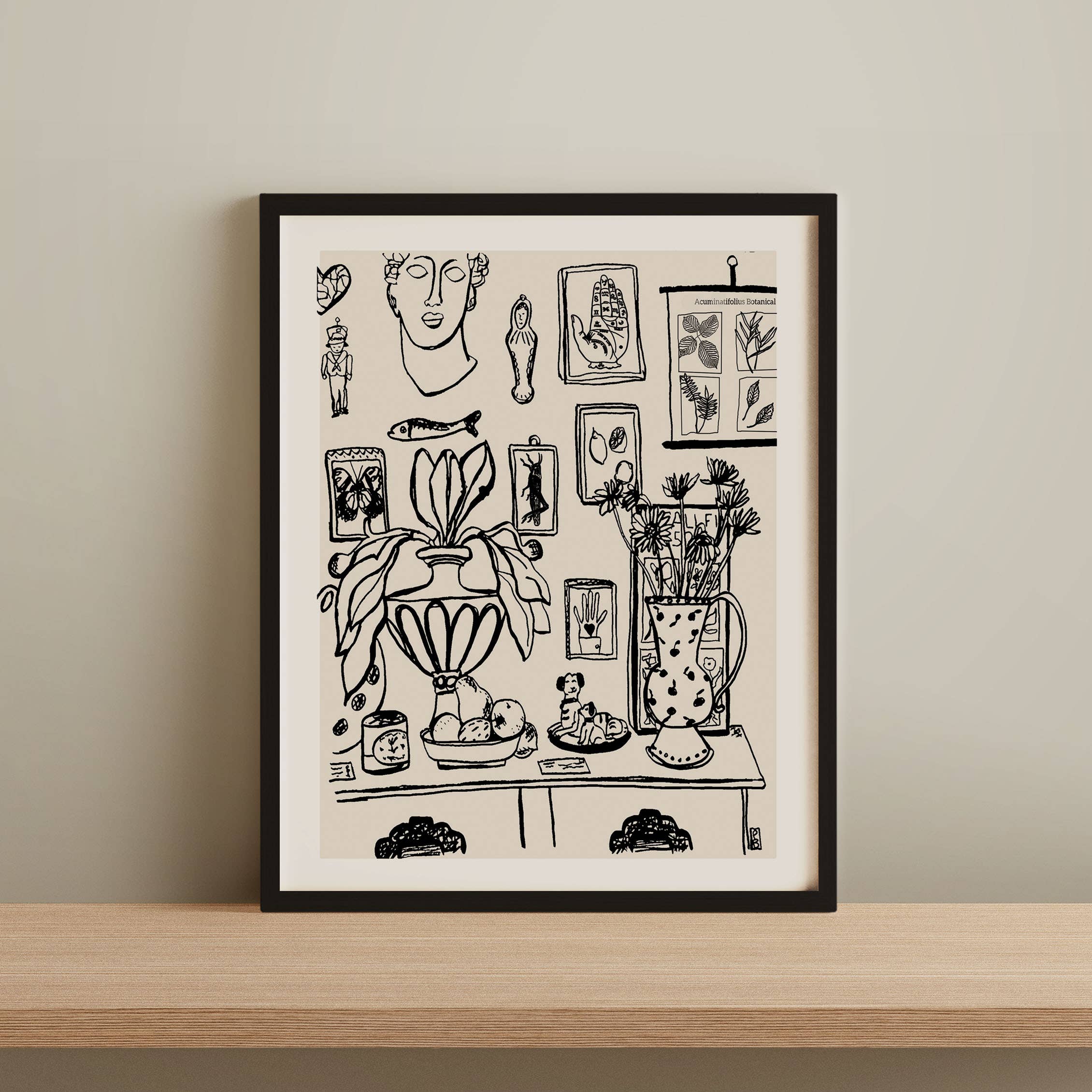 Pascale Berkowitz Studio Art - Wholesale Art Print - "Wall of Oddities" Giclée Fine Art Print0