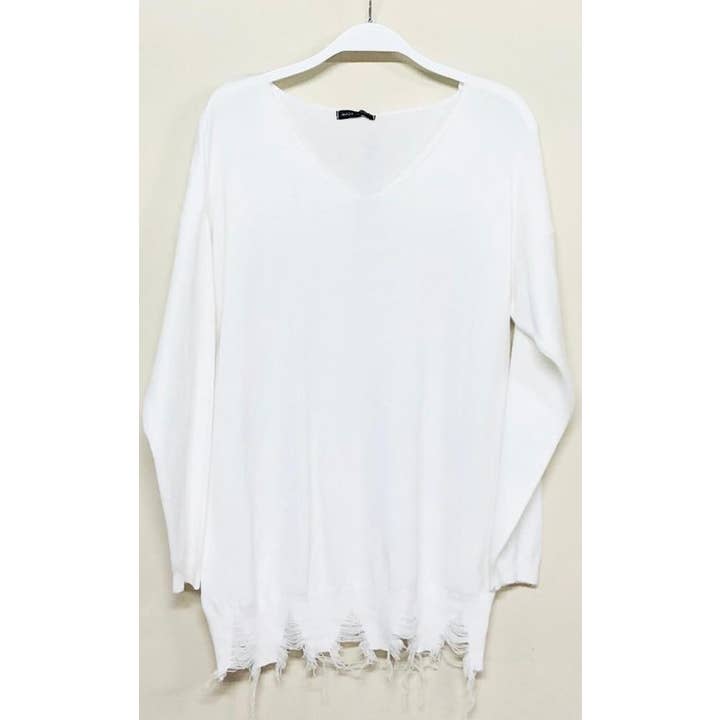 CAMISOLA LEVE COM BAINHA ANGUSTIADA COM DECOTE EM V por atacado de VENTI6