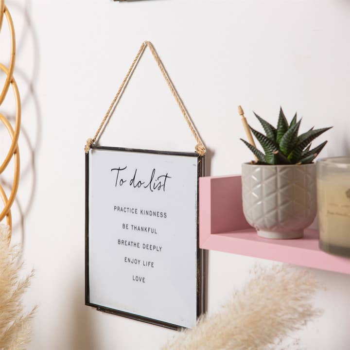 Rinkit Pty Ltd - Wholesale Picture frame - 8" x 8" Glass Hanging Photo Frame - By Nicola Spring