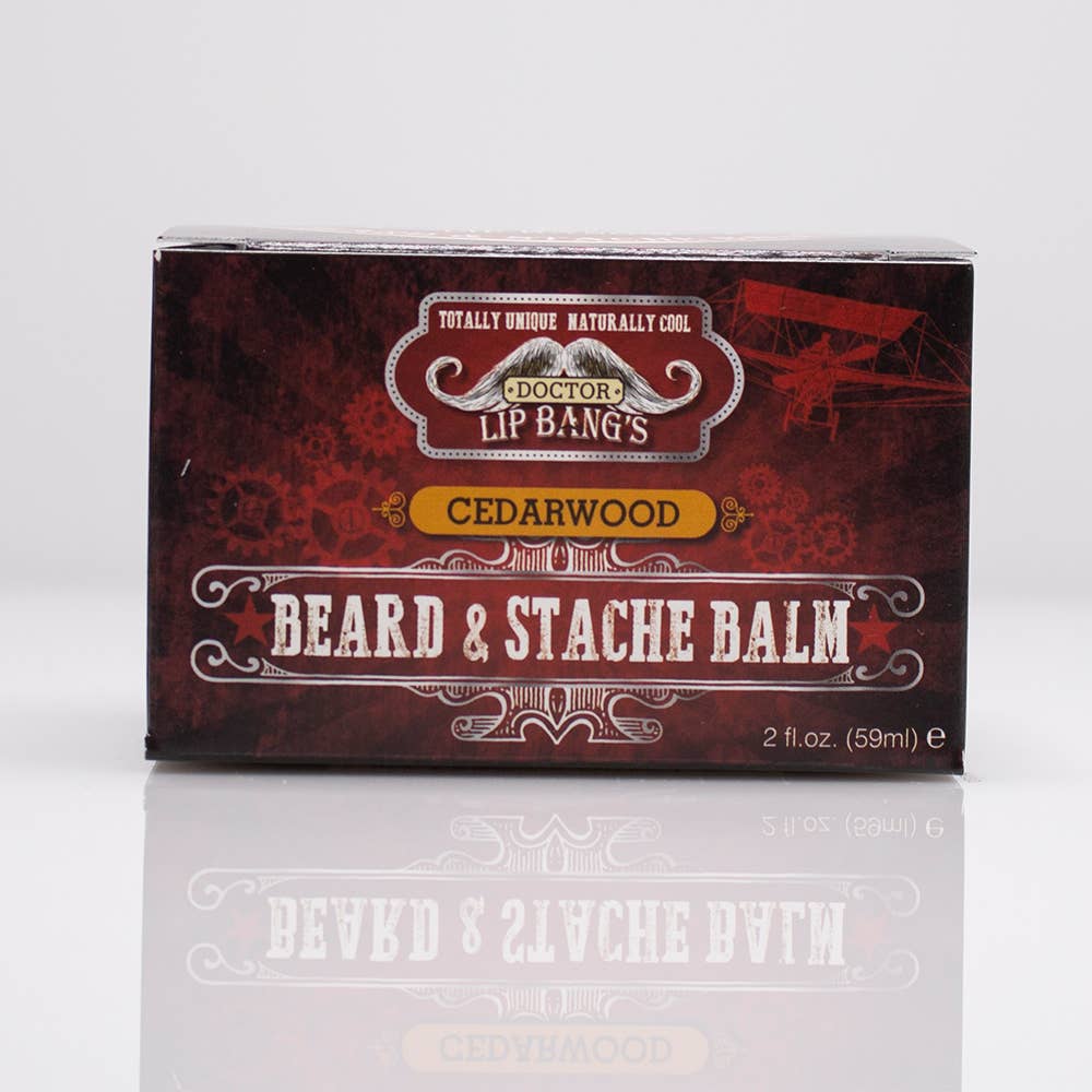 Doctor Lip Bang's - Wholesale Beard Styling Product - Cedarwood - Vegan Beard & Stache Balm2