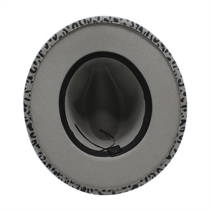 DOUBLJU - Wholesale Fedora - Unisex - FASHIONABLE NEW LEOPARD PRINT FEDORA HAT_CWAH26745