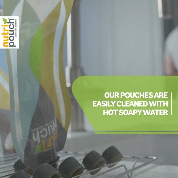 NutriPouch - Vente Boîtes de conservation - Système de sachets de boissons Value Pack-Nutripouch avec 2 sachets réutilisables de 250 ml2