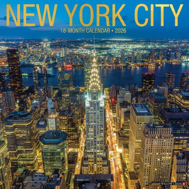 New York City 2026 Wall Calendar for wholesale by Willow Creek Press & Gifts