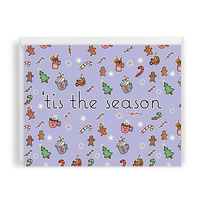 'tis the season holiday card for wholesale by Evil Llama and Friends