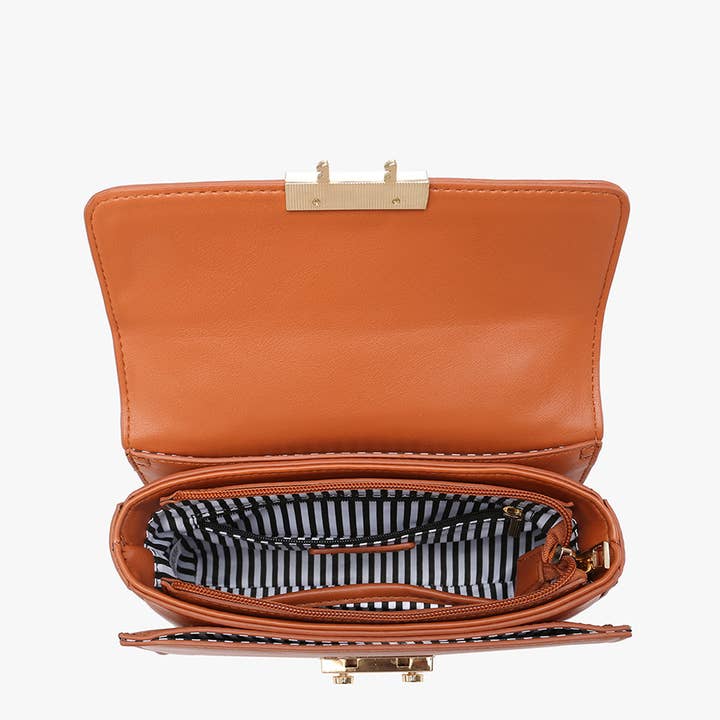 Jen & Co. - Wholesale Crossbody Bag - Women's - EH2246 Quinn Chain Strap Crossbody w/ Push Lock4