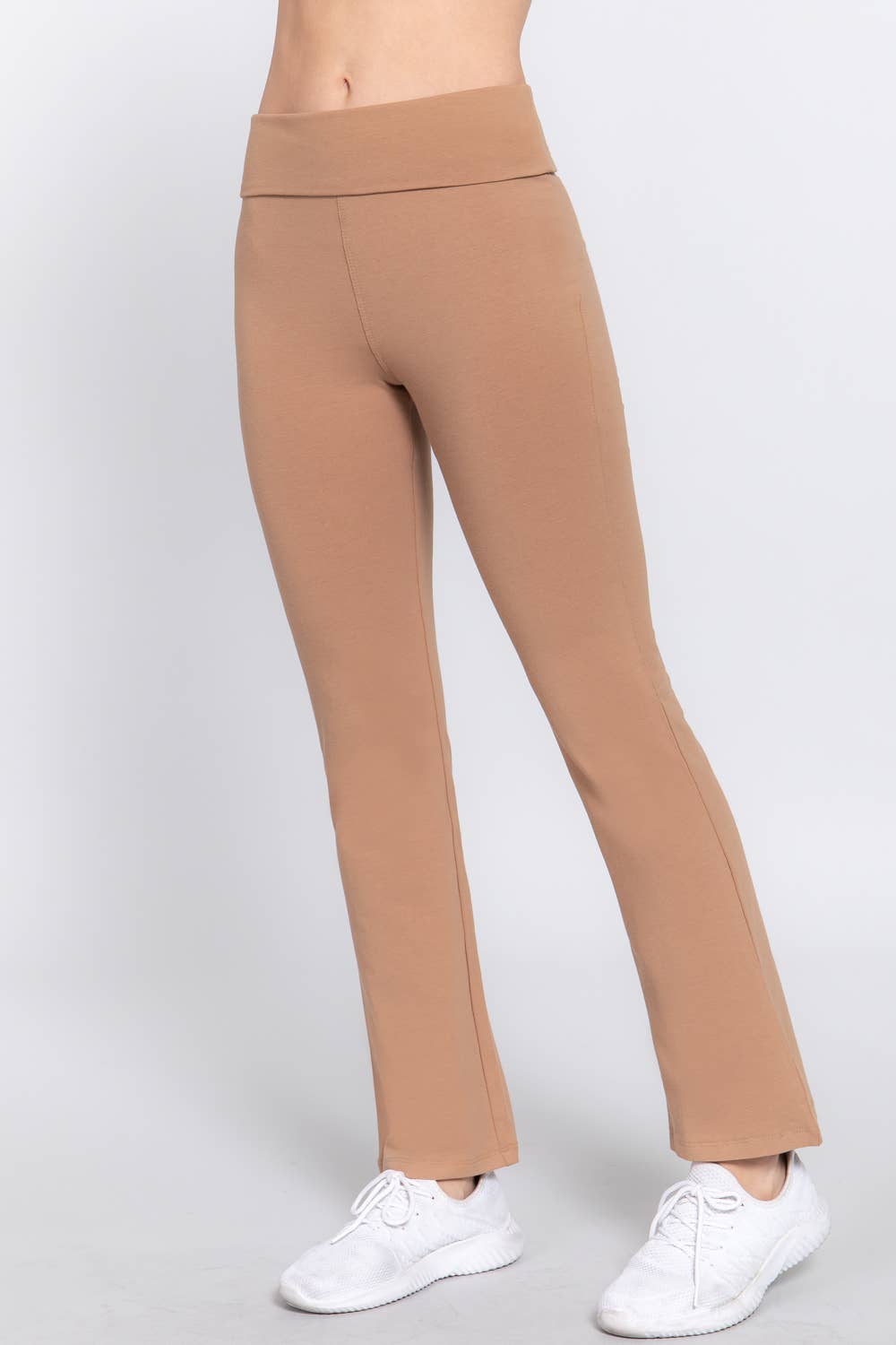 Active Basic | Active USA - Wholesale Sportbroek - Dames - Yoga legging met tailleband en wijde pijpen12