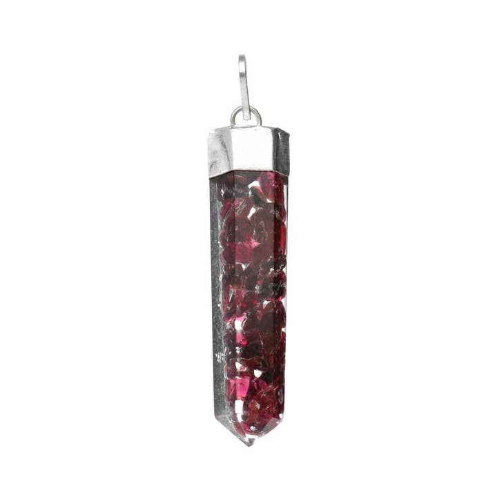 Vives de la Cortada S.L - Wholesale Individual Charm/Pendant - Orgonite Style Garnet Point Pendant with Resin
