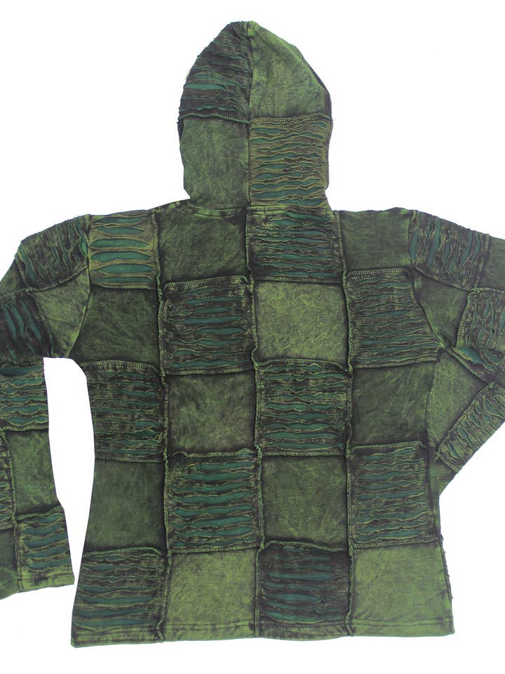 Lungta Imports - Wholesale Hoodie - Dames - Vintage Boheemse hippie-jas met capuchon voor dames, Nepal9