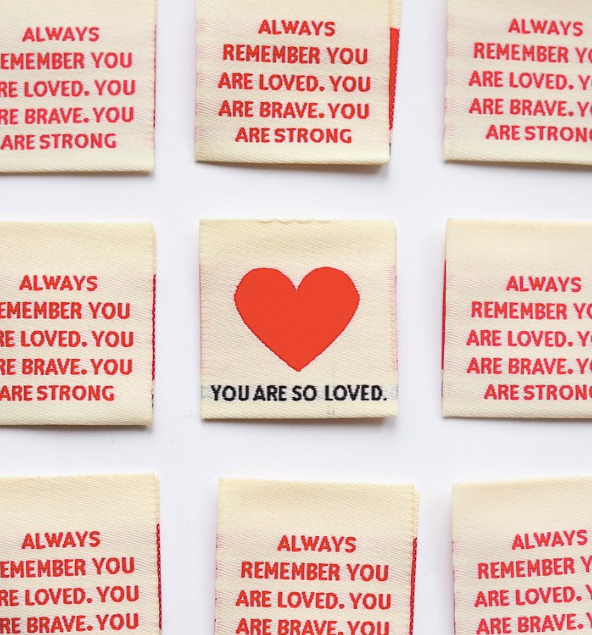 soch and co - Wholesale Craft Sewing Kit - You are loved sew in tags 2