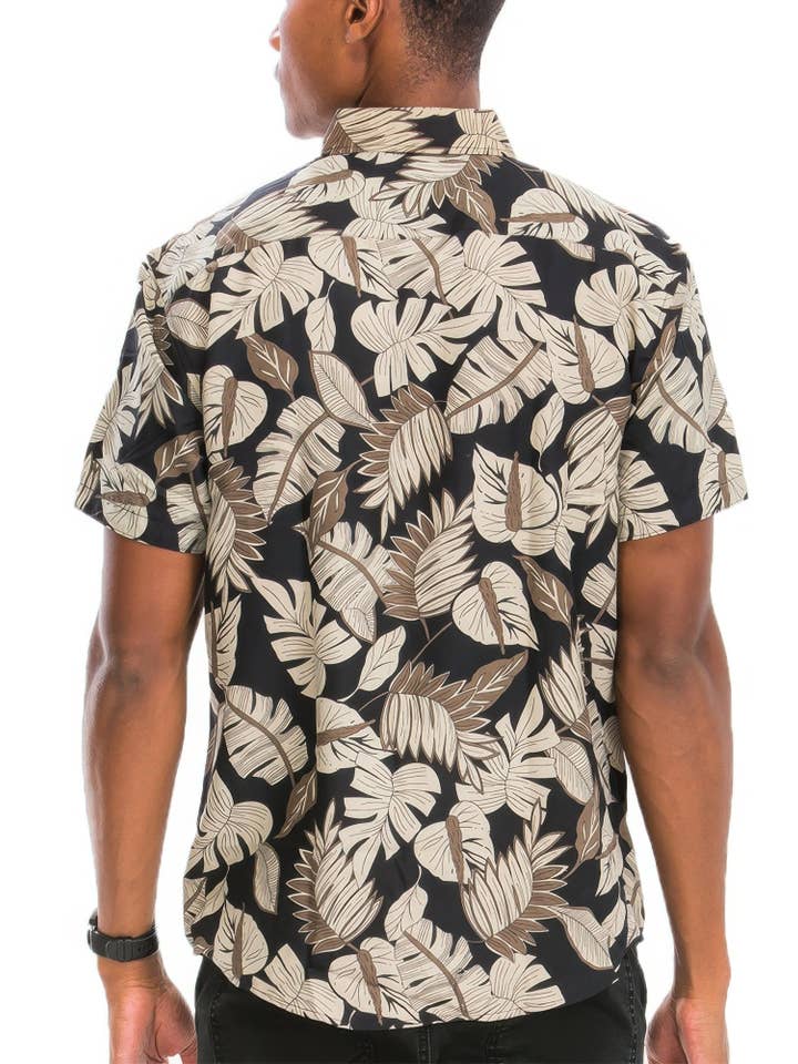 CC Wholesale Clothing - Wholesale Button Down Shirt - Men's - Hawaiian Print Button Down Shirt3