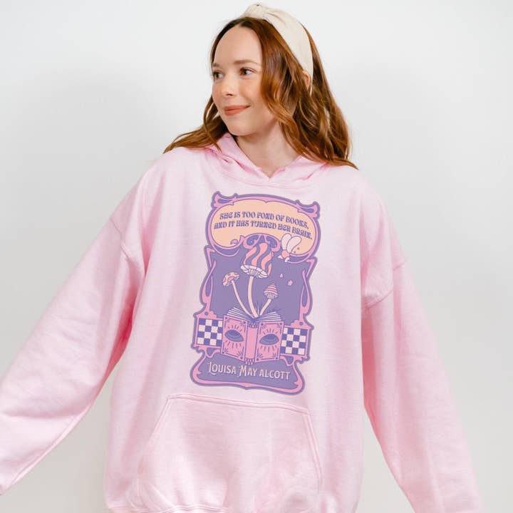 Hon är för förtjust i böcker, och det har vänt hennes hjärna huvtröja för wholesale av The Bean Workshop