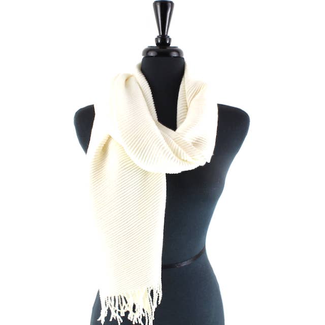 Pretty Persuasions - Wholesale Scarf - Women's - S23273 Ocean Morn Pleated Scarf