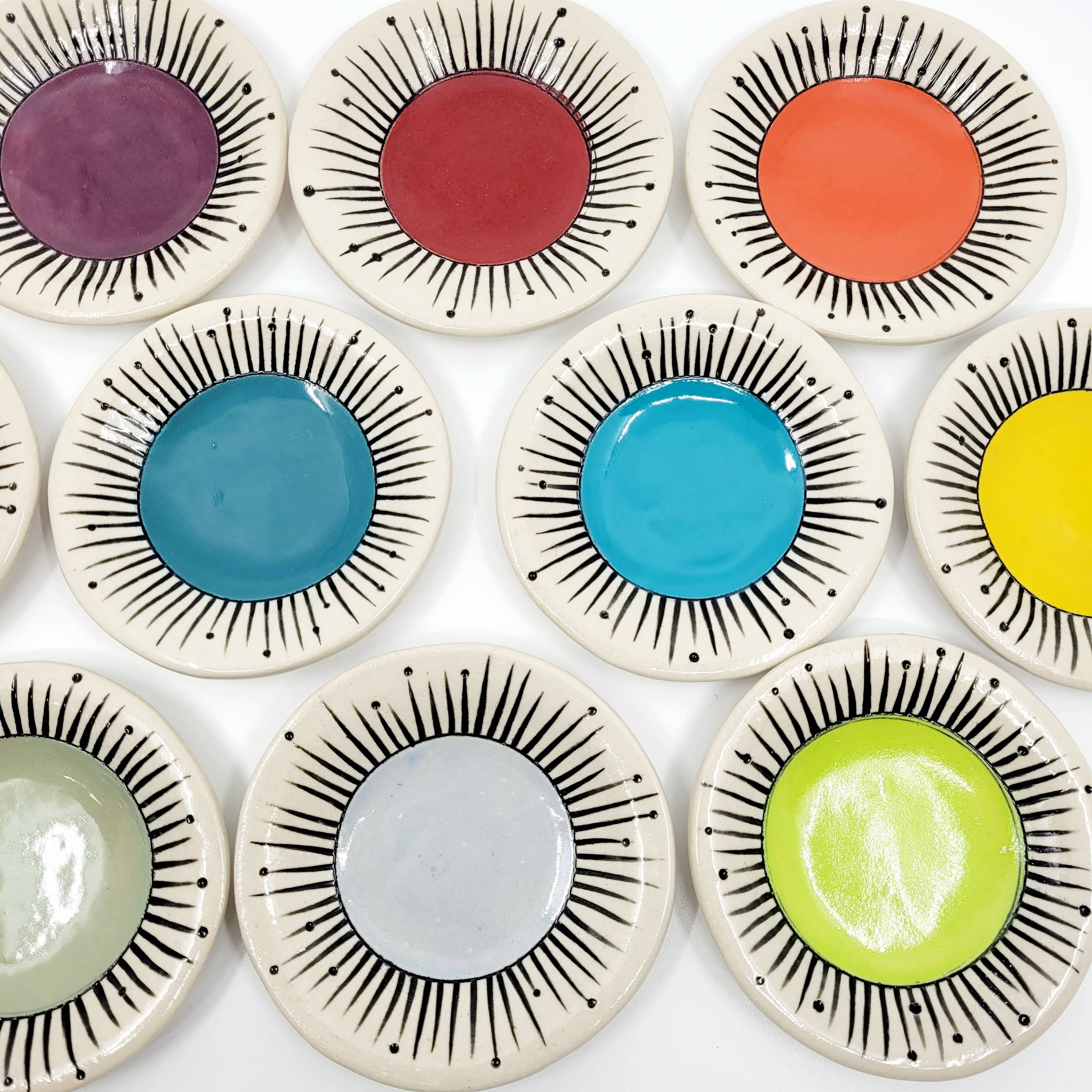 Rachel Vitko Pottery - Wholesale Dangle Earrings - hand made ceramic trinket tray2