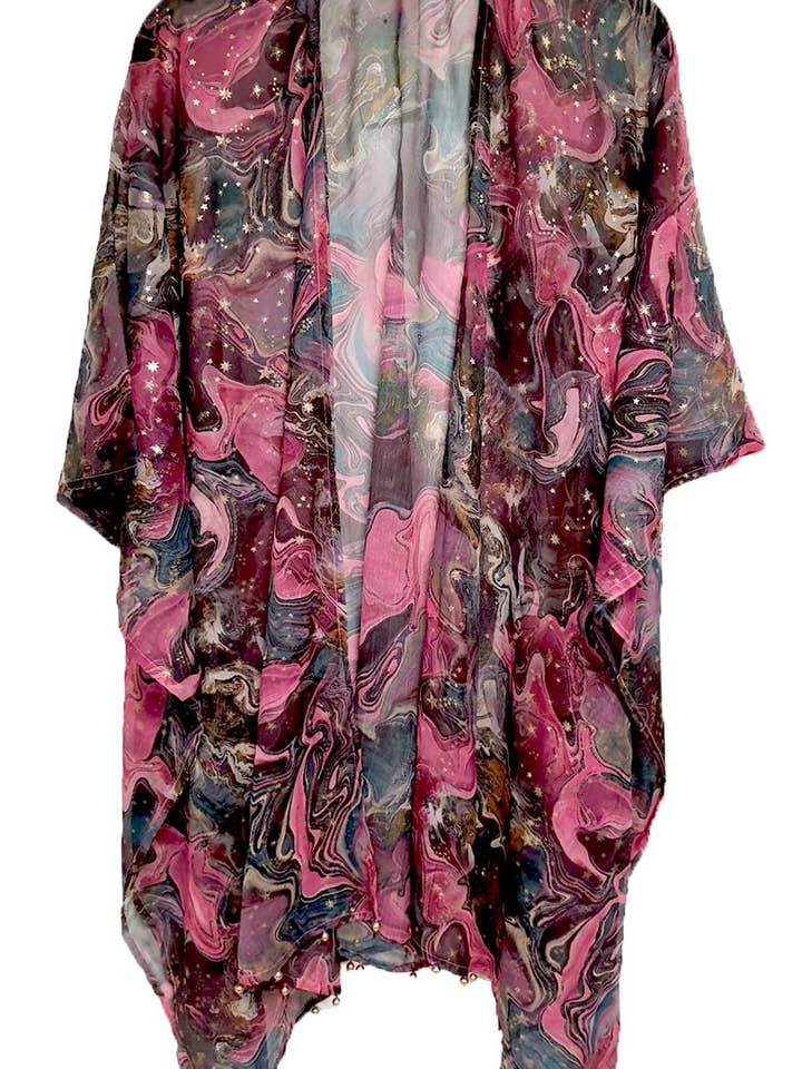 Kimono Foil Rose pour la vente par Elizabeth Gillett