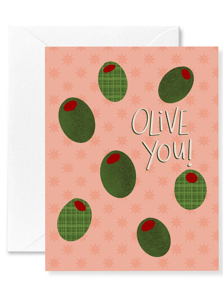 Olive You Love-kaart voor wholesale door Announce Divinely