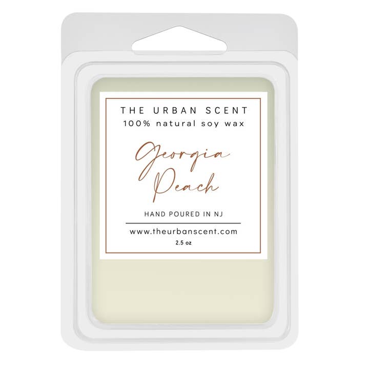 Georgia Peach Soy Wax Melts for wholesale by The Urban Scent - Scented Soy Candles & Wax Melts