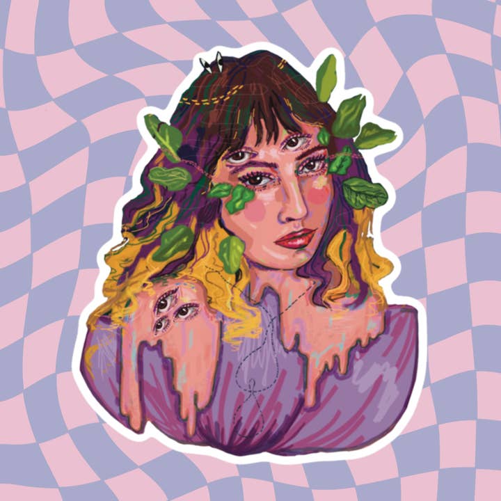 Vinyl klistermærke - Ophelia for engroshandel hos Emmarose Heath Art