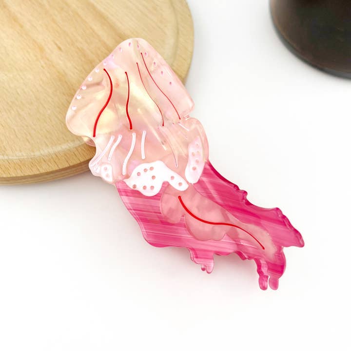 TheDivaSoap - Wholesale Hair Clip - Women's - Jellyfish Claw Clip, Acetate Marine Life Series Hair Clip15
