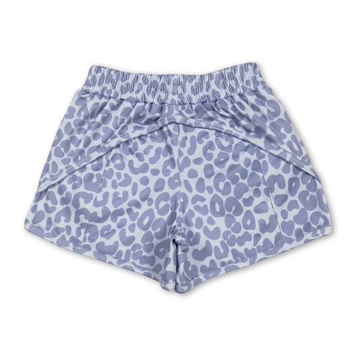 Yawoo Garments - Wholesale Shorts - Kids - Grey leopard kids girls summer shorts1