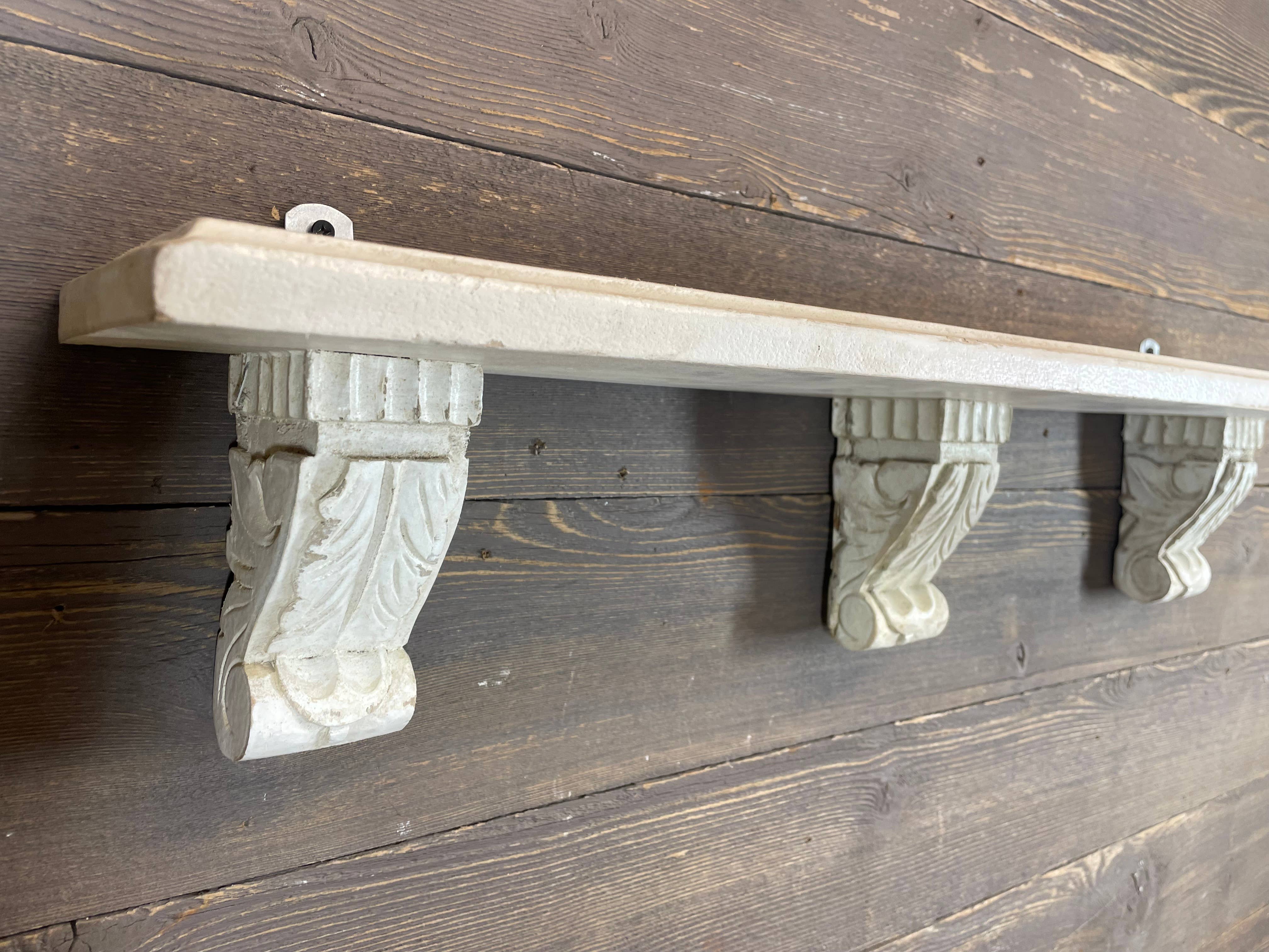 My Amigos Imports - Wholesale Wall Mounted Shelf - CLEARANCE-Calera-Farmhouse-Shelf-Corbels-29x7x5-Calera--$202