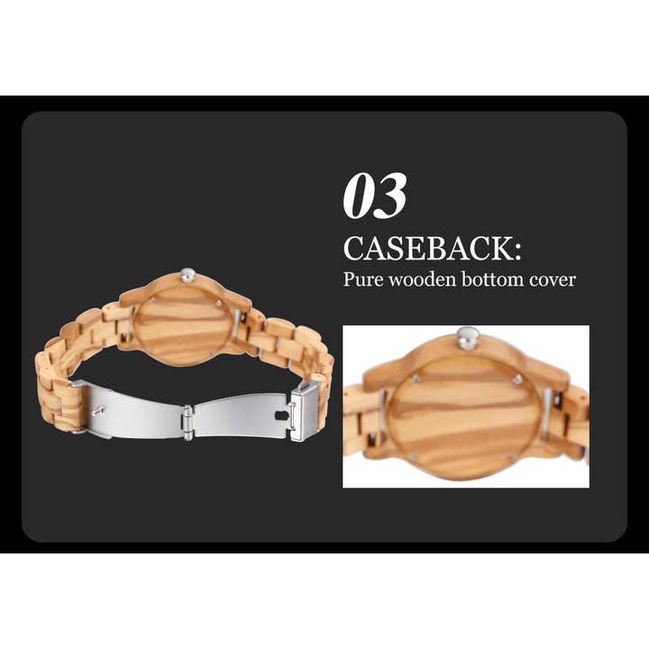 WoodWristCo - Wholesale Wrist watch – Women's - Fashion Premium Green Wooden Quartz Women's Watch6