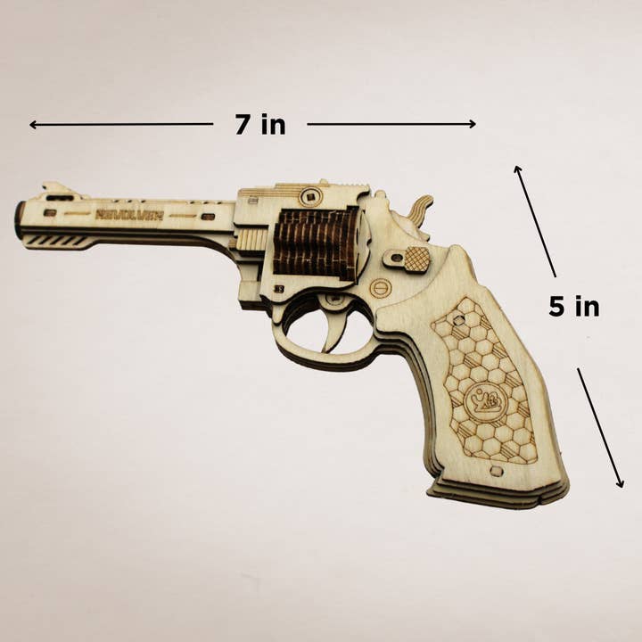 CALIBER GOURMET / CAMPCO – wholesale Puzzle – Adult – Revolver Wood Puzzle Gun