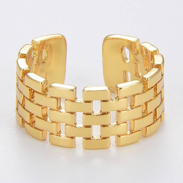 Panther-Gliederring RG117, goldgefüllter Mauerziegel-Musterring und andere Ergebnisse für musterring im Großhandel. Kostenlose Rücksendungen und 60-Tage-Zahlungsziel auf Faire im Trend auf Faire.