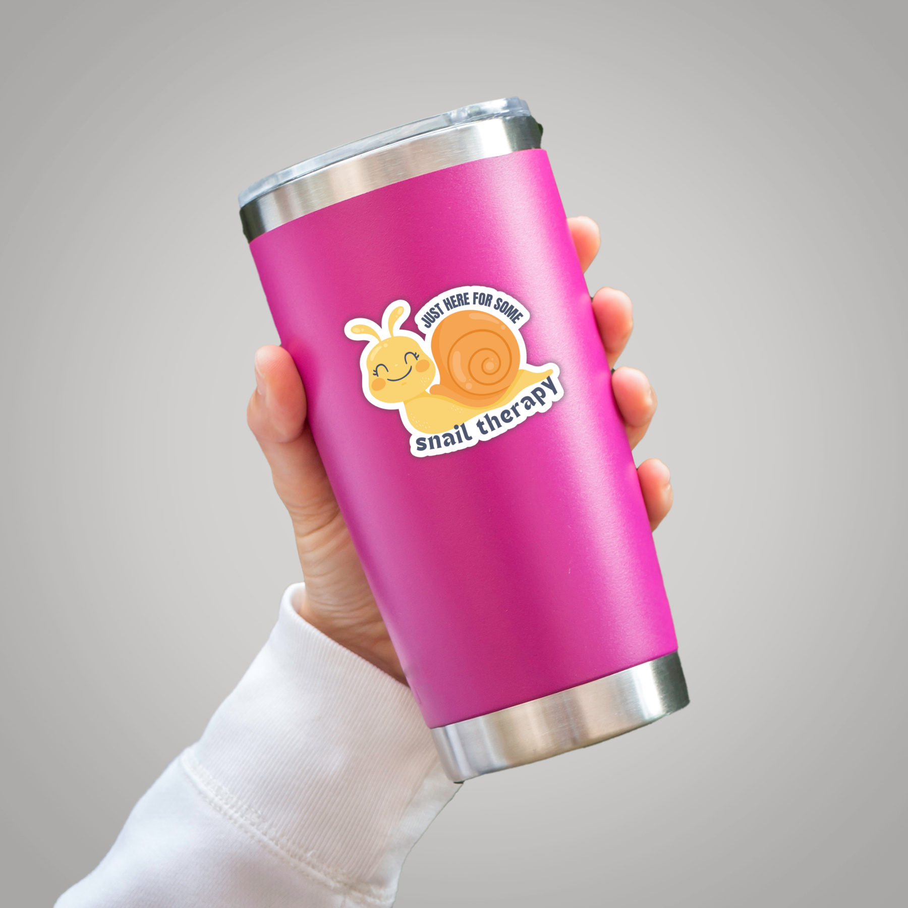 Coyote Color – wholesale Sticker – Snail Therapy Cute & Funny Sticker (Waterproof & UV Safe)4