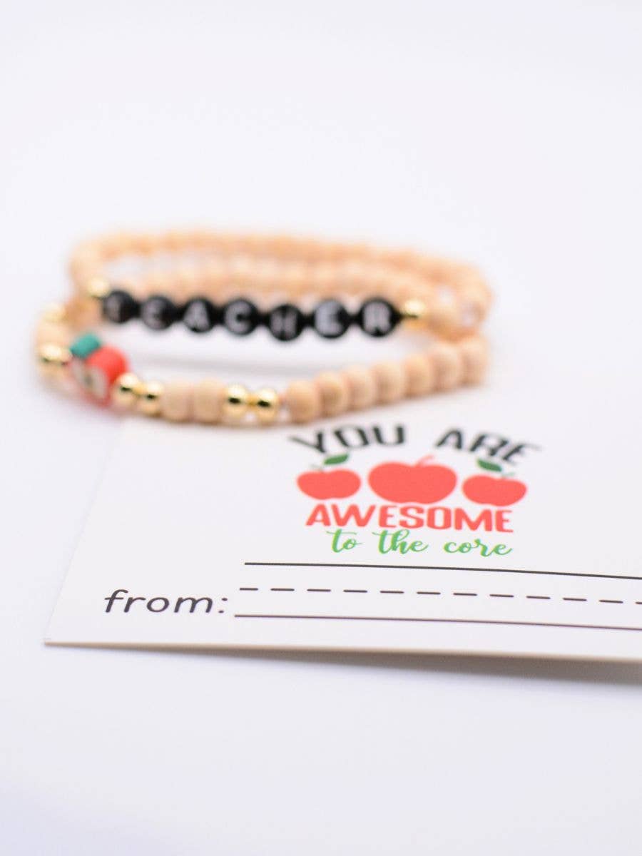 Two and Crew - Faith Based Jewelry & Gifts - Wholesale Beaded Bracelet - Teacher Bracelet Gift Set – Personalized Thank you Card7