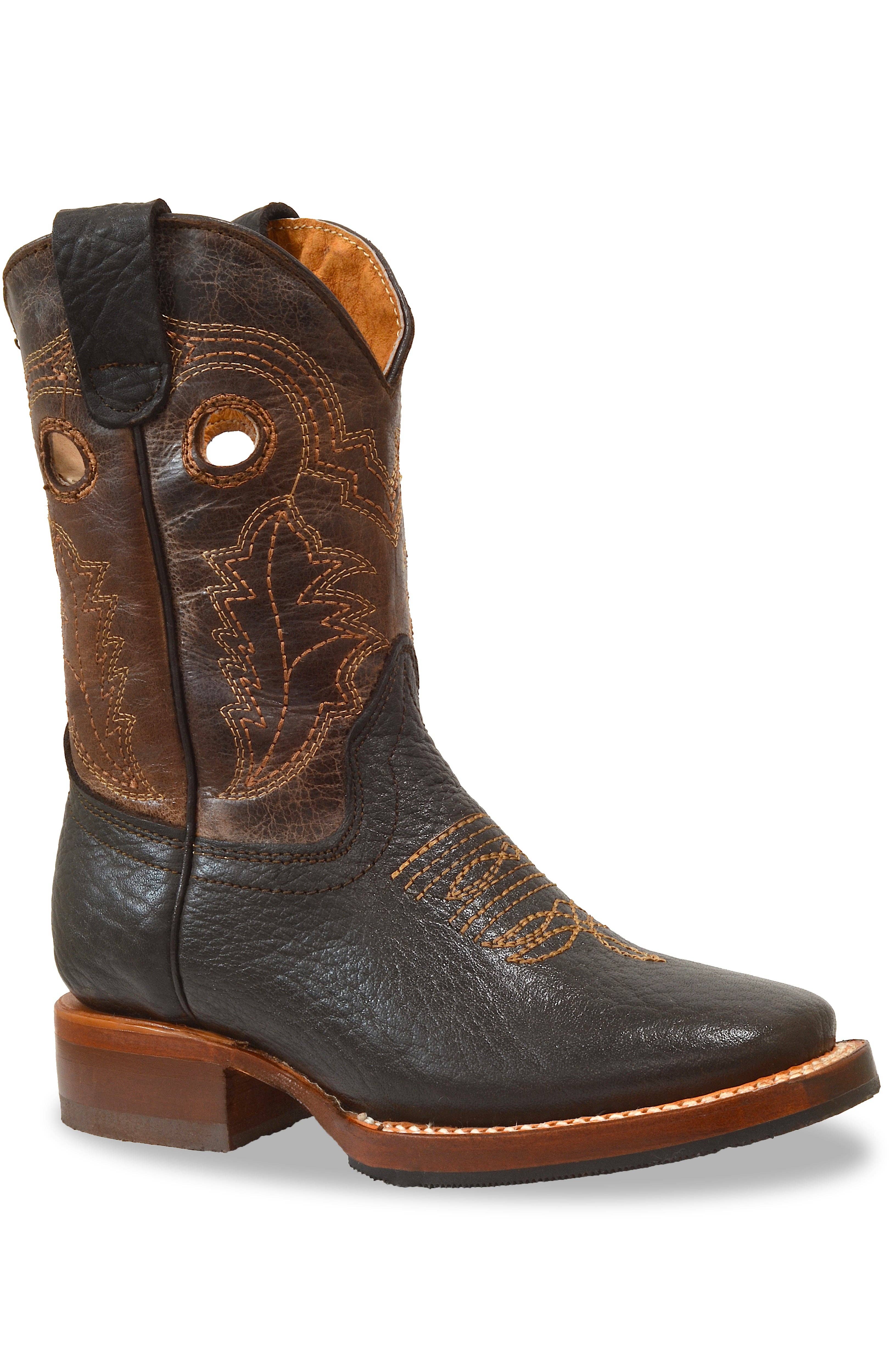 3400 BULL MOCHA KIDS WIDE SQUARE BOOT for wholesale on Faire5