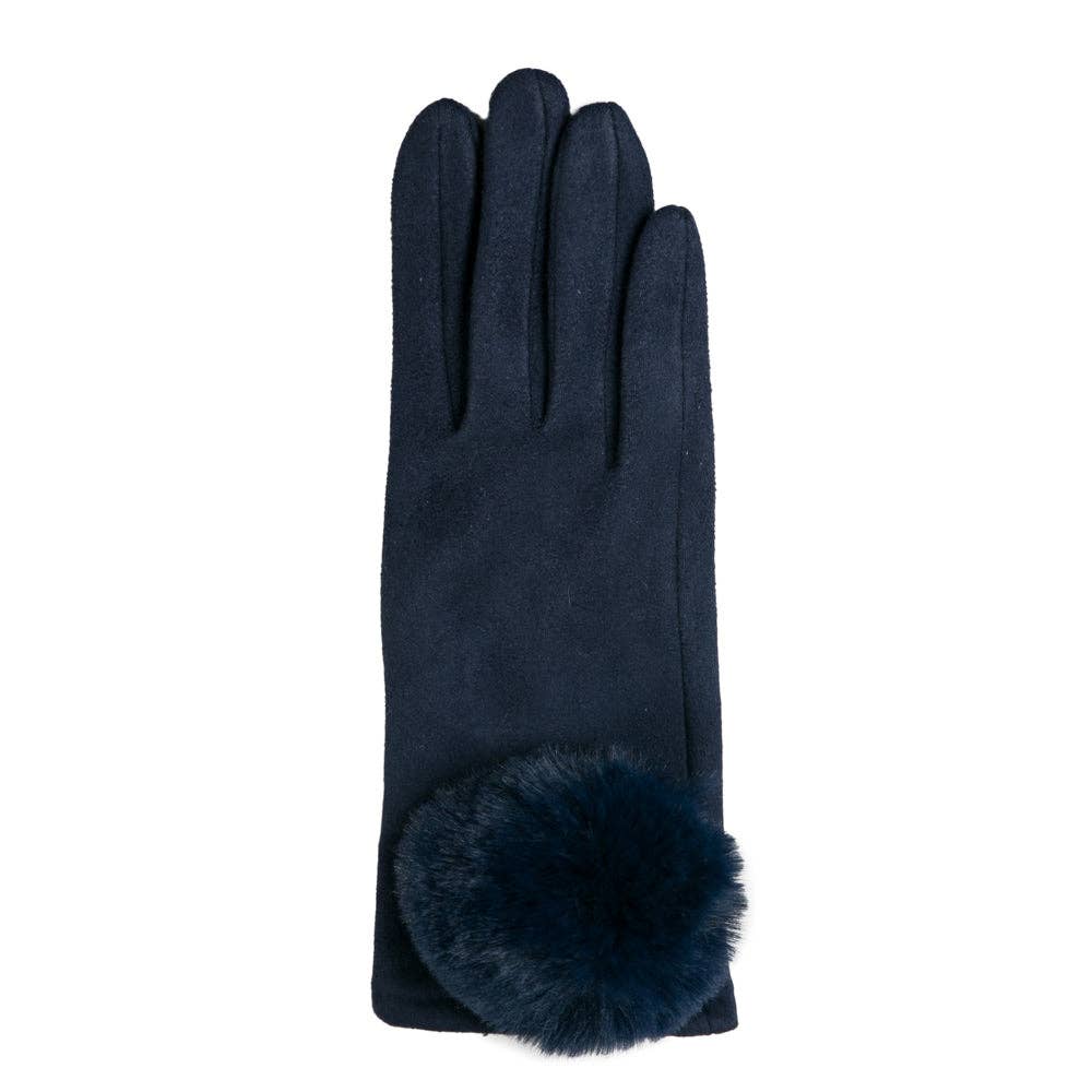 Top It Off - Wholesale Gloves - Women's - Mariah Glove with Oversized Pom Pom -Warm & Chic - Winter 20257