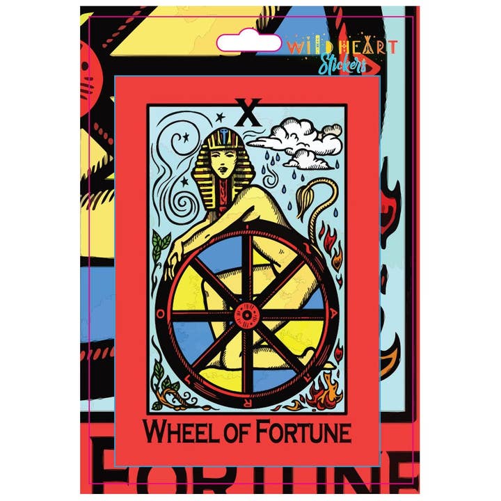 PEGATINA DE TAROT DE LA RUEDA DE LA FORTUNA para venta al por mayor de Benjamin International