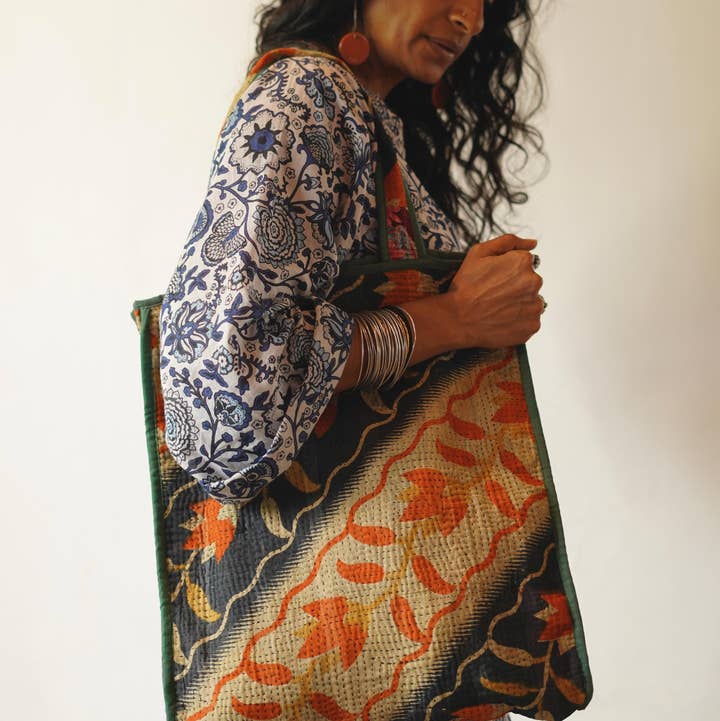 Annahmol - Wholesale Tote Bag - Women's - Vintage Textile one of a kind Cotton Totes1