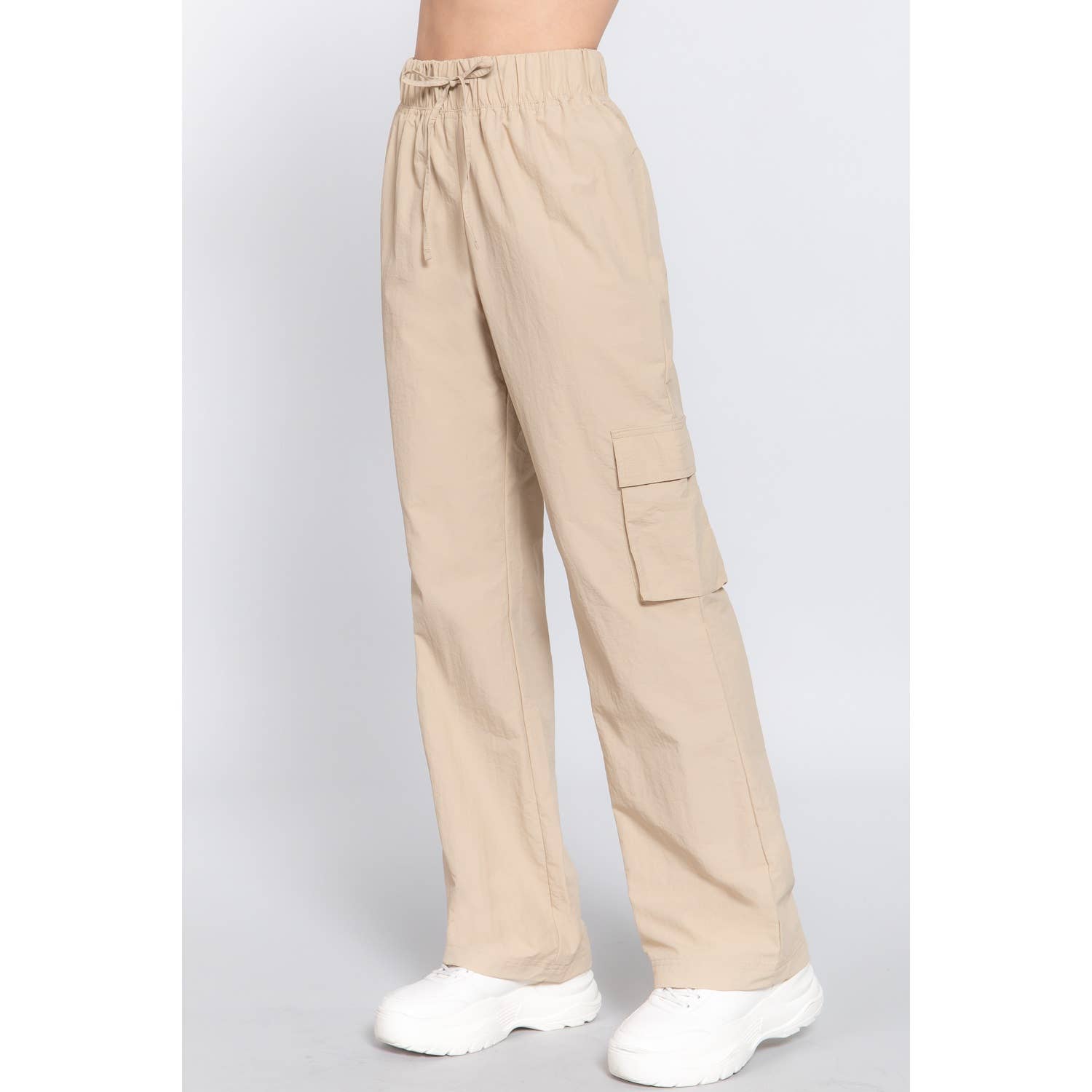 Apolline - Wholesale Pants - Women's - WAIST ELASTIC CARGO PARACHUTE PANTS8