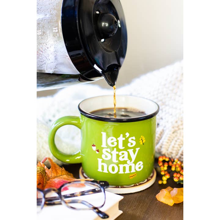Pearhead - Wholesale Coffee Mug - Let's Stay Home Festive Fall Camper Mug2