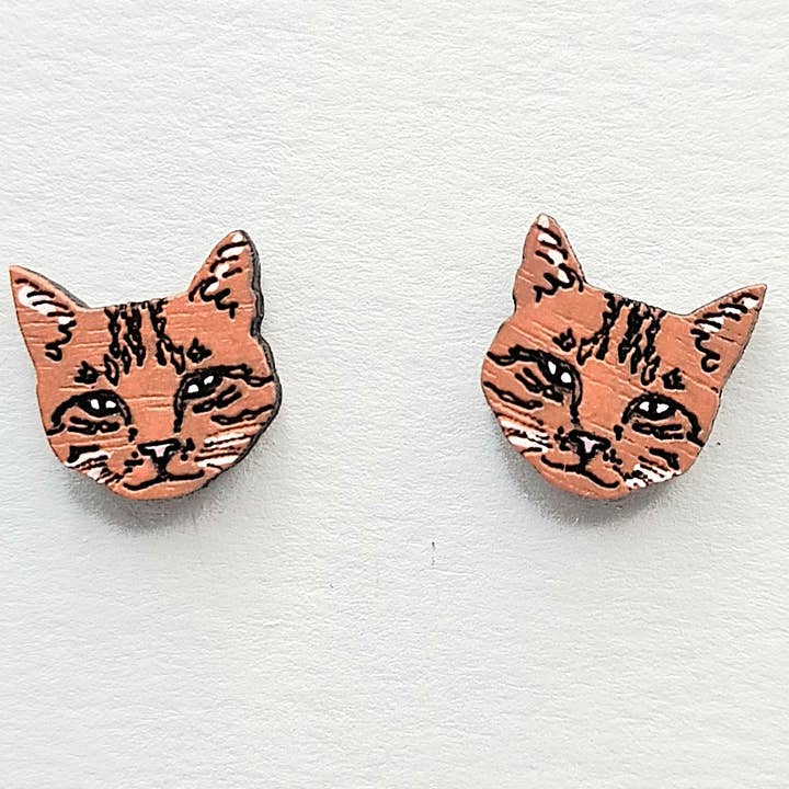 Gember Kat Studs voor wholesale door All the Colour