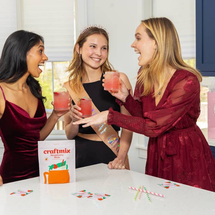 Craftmix – wholesale Cocktail mix/syrup – Strawberry Mule Cocktail Mixer - 12 Servings Multipack6