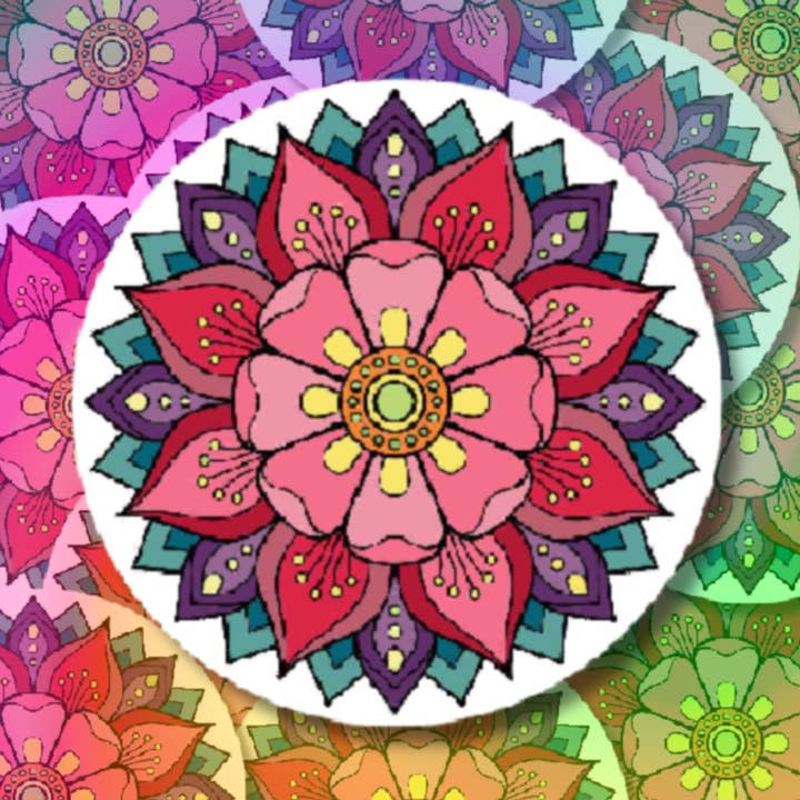 Relaxing Colors Vinyl Sticker for wholesale by Hikaru Tara Art Arst & Craft Gift Shop