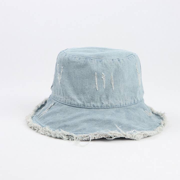NINEXIS - Wholesale Bucket Hat - Women's - CWAH1505_VINTAGE DENIM BUCKET HAT2