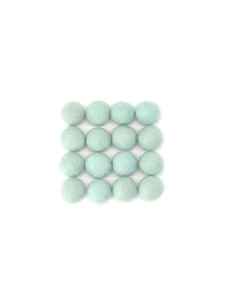 Woollyfelt - Wholesale Craft Supplies - Pastel Blue Felt Balls | 2 CM2