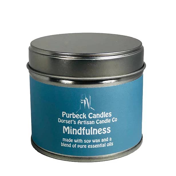 Purbeck Candles – wholesale Travel candles – Signature Range Candle in a Tin - Mindfulness2