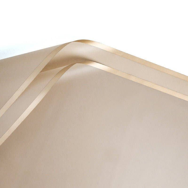 Elegant Design Supply – papel de embrulho por atacado – Papel de Presente Impermeável com Flores e Borda Dourada (20 Folhas por Pacote)11