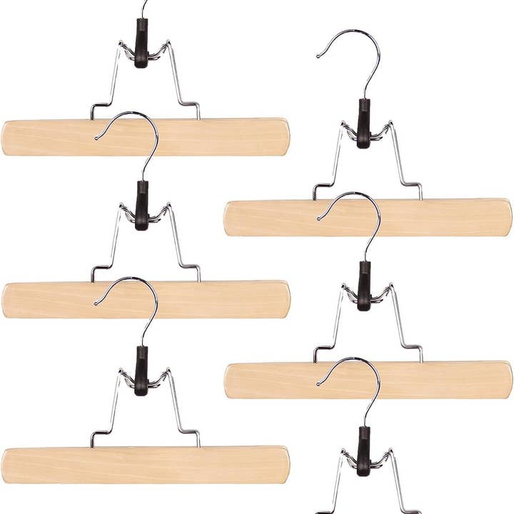Set of 6 Trouser Clamp Hanger for wholesale by J&V TEXTILES