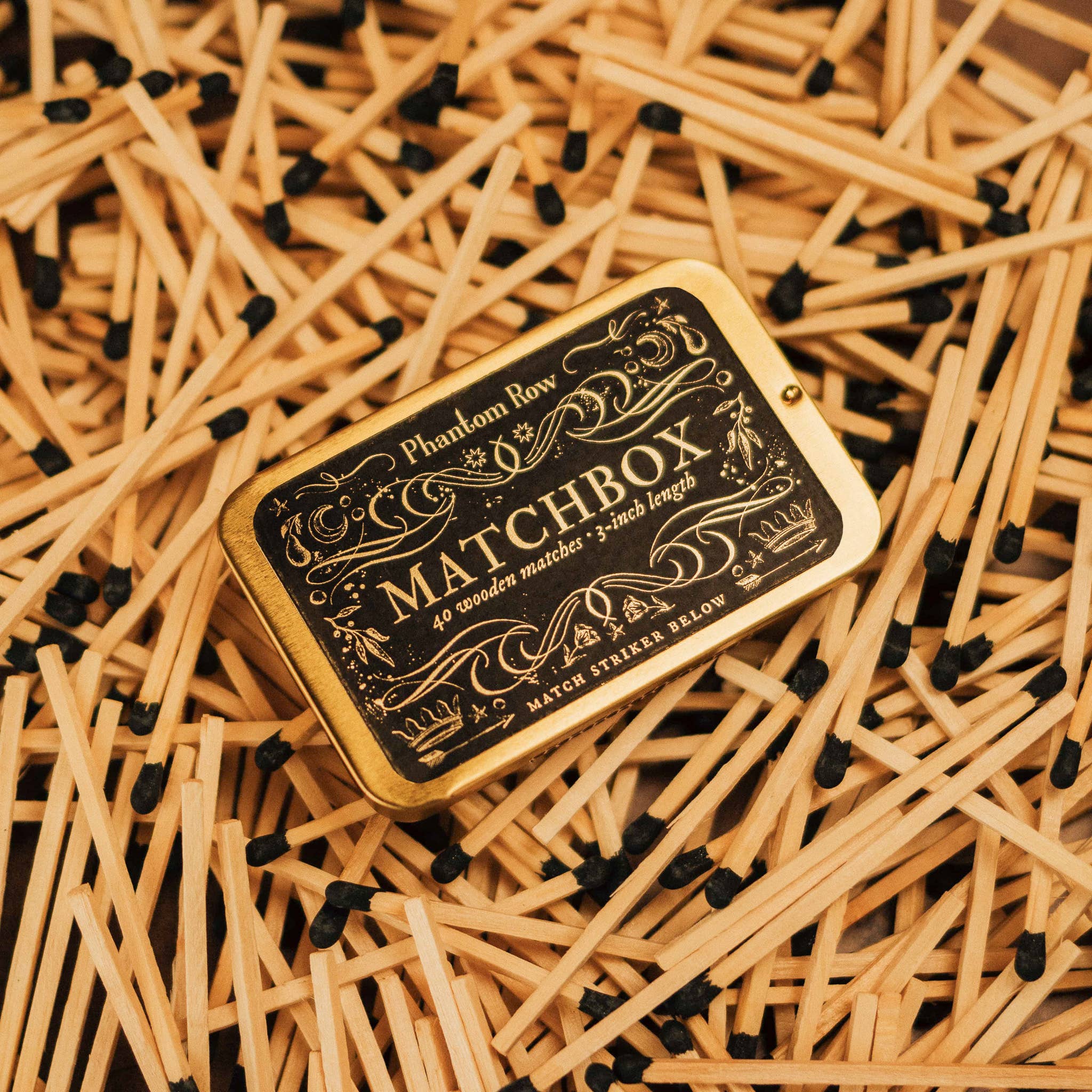 Phantom Row - Wholesale Matches - The Matchbox | Vintage & Gothic-Inspired Candle Accessory1