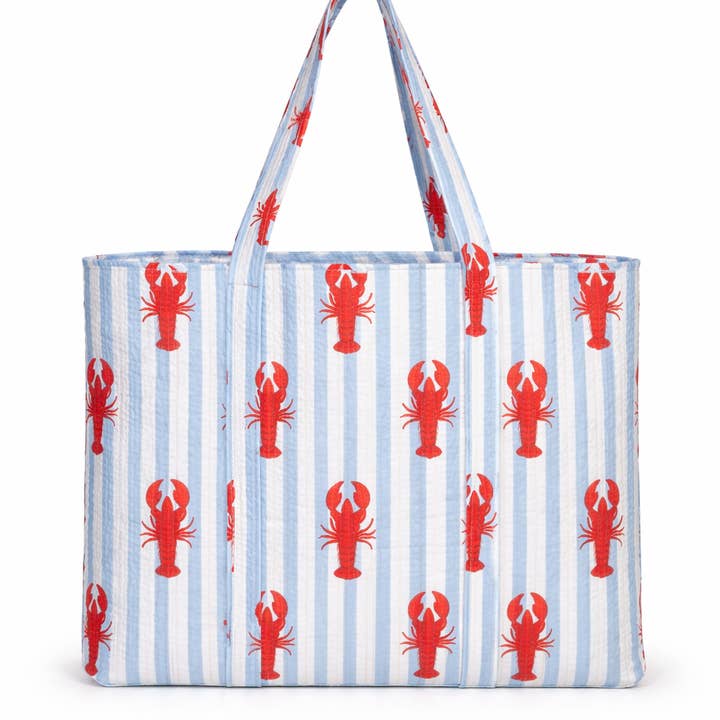 The Striped Lobster Tote for wholesale by CYC