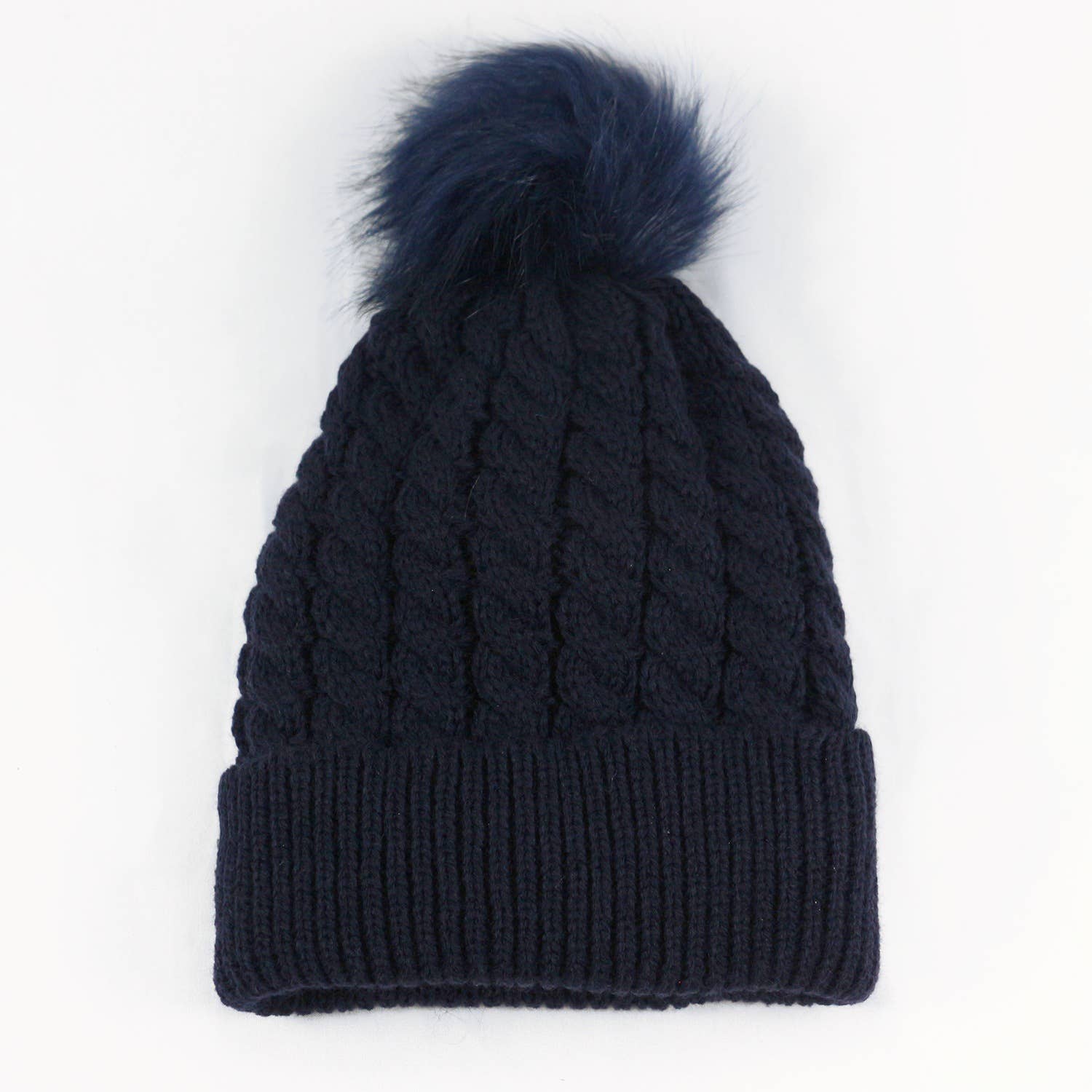 MKS America - Wholesale Beanie - Women's - Twist satin-lined removable pom-pom beanie10