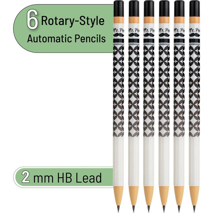 Mr. Pen - Wholesale Pencil - Mr. Pen Rotary Mechanical Pencil Set, 6 pcs