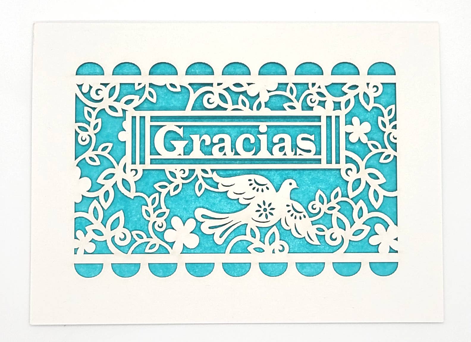 two hermanas - Vendita all'ingrosso Biglietti di ringraziamento - Gracias - Papel Picado - Grazie in spagnolo0