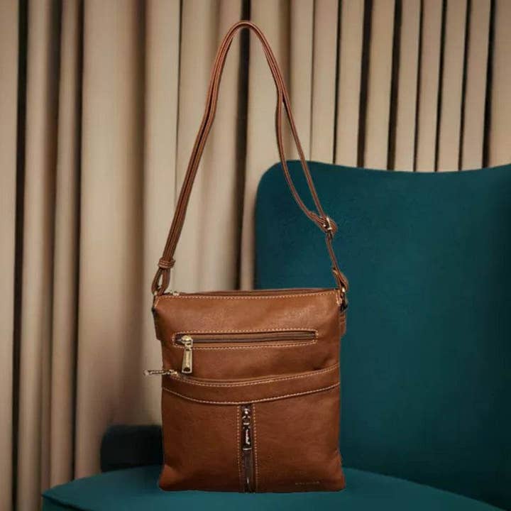 Faux leather shoulder bag for wholesale by C'est Elle